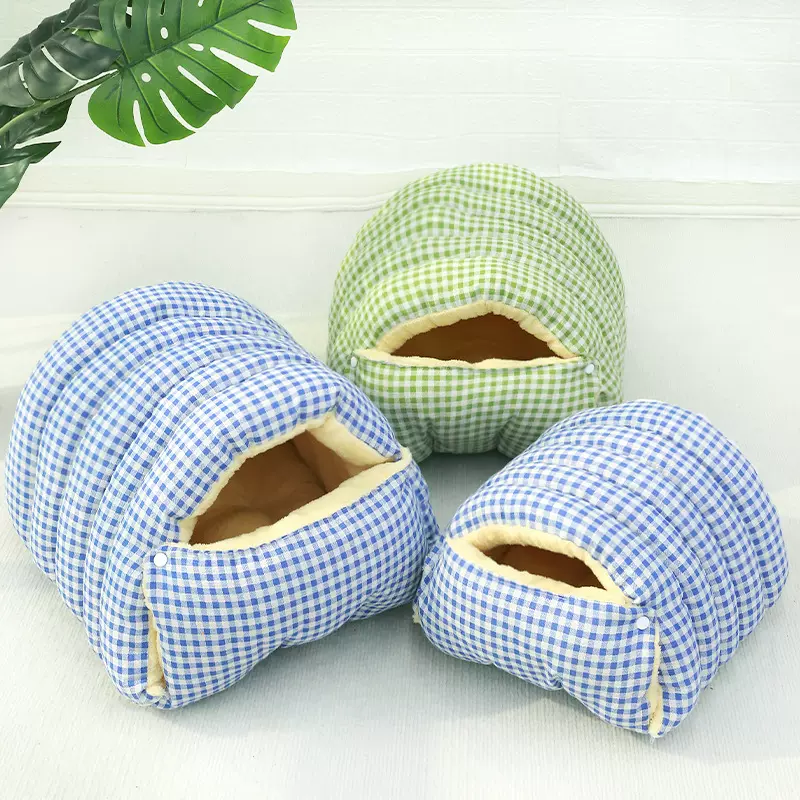 四季通用拆洗房子窝封闭式猫窝冬季猫咪踩奶睡袋加绒加厚小型狗窝