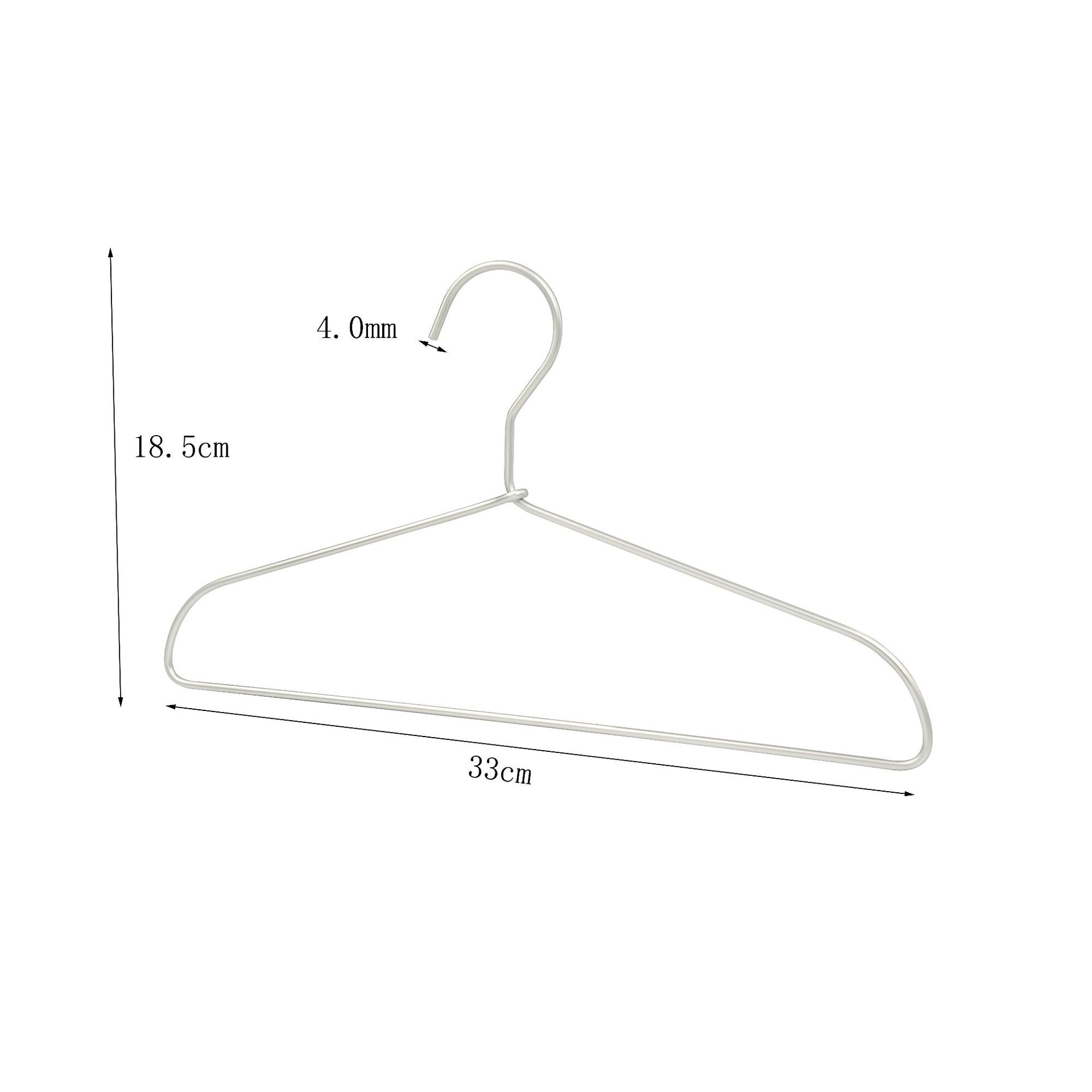 Percha de aluminio no impresa pantalones de secado de metal pantalones de rack clip percha de aleación de aluminio sin costura ropa gruesa antideslizante soporte ventas directas de fábrica