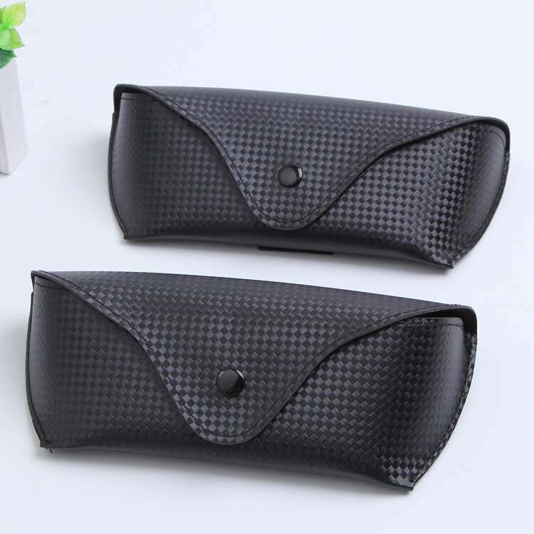 Classic trendy artistic style black and brown sunglasses case, pressure-resistant lychee pattern eyeglass case, sun glasses case Classic trendy artistic style black and brown sunglasses case, pressure-resistant lychee pattern eyeglass case, sun glasses case