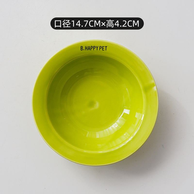 잔디 녹색 비행 접시 그릇