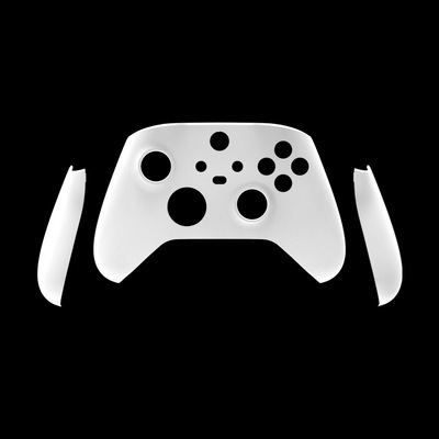 Cubierta frontal + mango izquierdo y derecho-Superficie de cáñamo Blanco