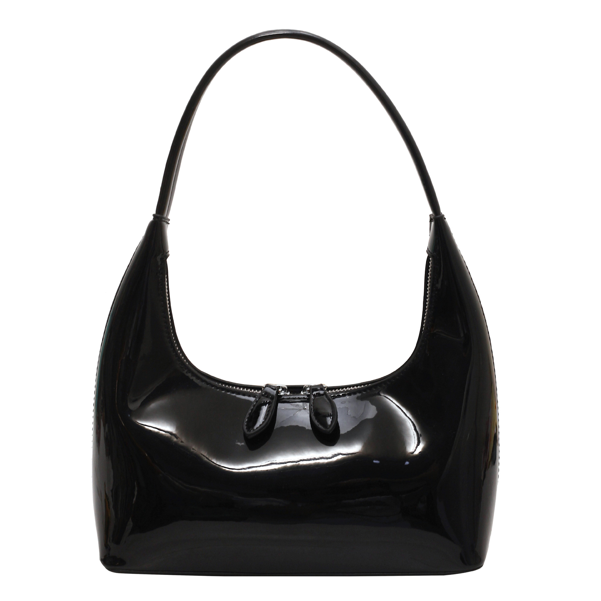 Bolsa de superficie de pintura brillante para las mujeres 2023 nuevo nicho diseño de cercanías bolso de moda francés palo bolsa de hombro