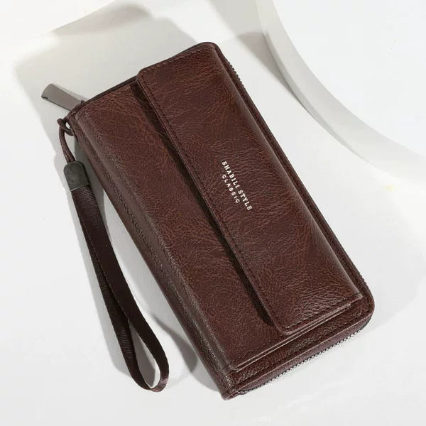 New Men's Wallet Pu Leather Multi-Card Slot Casual Long Wallet Large Capacity Clutch Bag Coin Purse Tiktok Dropshipping