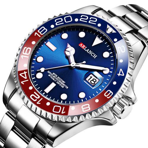 Cross-border AliExpress Water Ghost Luminous Watch Men's Sports and Leisure Quartz Watch Calendar Exquisite Men's Waterproof Watch