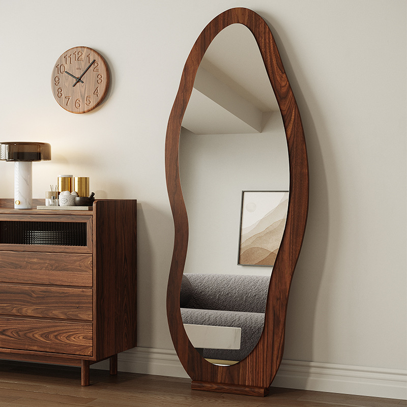 Espejo de vestir, espejo de cuerpo entero, espejo de suelo, espejo de prueba de ropa, espejo de prueba de ropa, espejo de pared de dormitorio de chicas, espejo grande