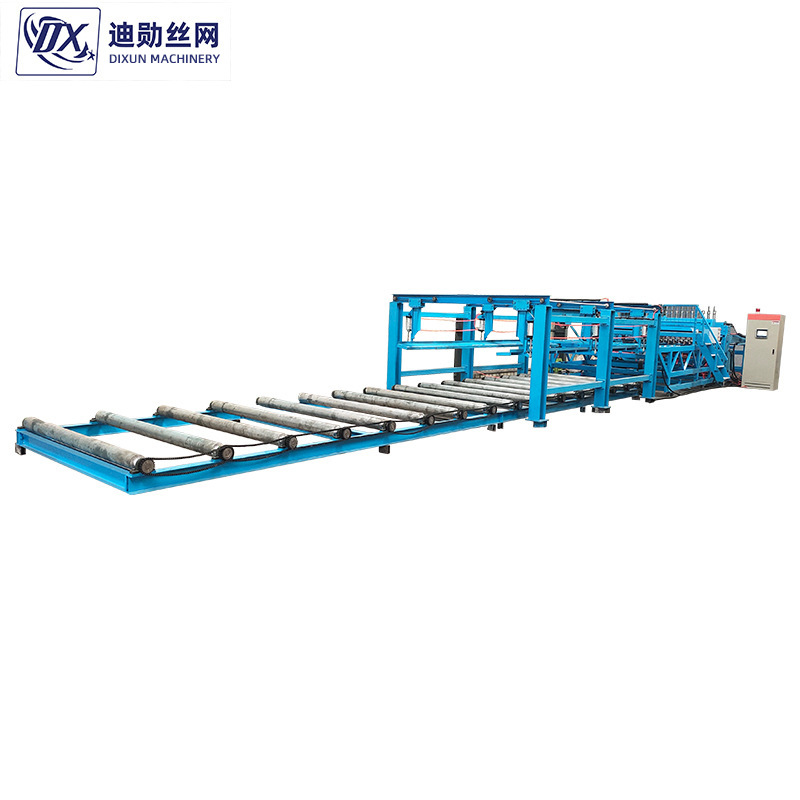Máquina de soldadura de rejilla de acero de túnel de Dixiang Construcción de alambre de púas de soporte de rejilla de soldadura de rejilla de acero de control numérico línea de producción automática de acero de acero image 6