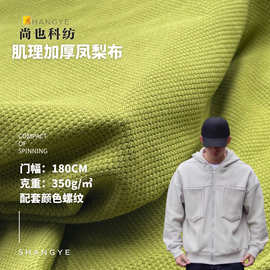 菠萝纹350G提花布 涤棉针织弹力肌理布料 秋冬复合面布肌理感面料