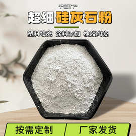 超细硅灰石粉针状硅灰石混凝土剂陶瓷胚体水性涂料造纸用白矿物