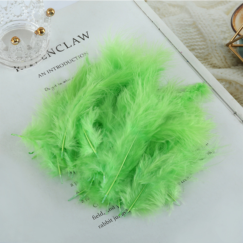 Pelotas de pavo, plumas de terciopelo de cola afilada, plumas de colores, Dreamnet, plumas, plumas, luces de plumas, bolas de olas, plumas, venta al por mayor transfronteriza