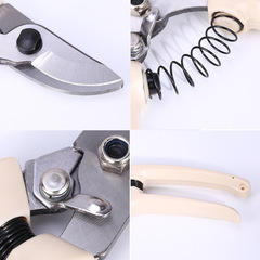 White handle gardening scissors pruning shears fruit picking shears pruning shears flower shears pruning shears fruit branch shears garden shears flower branch shears