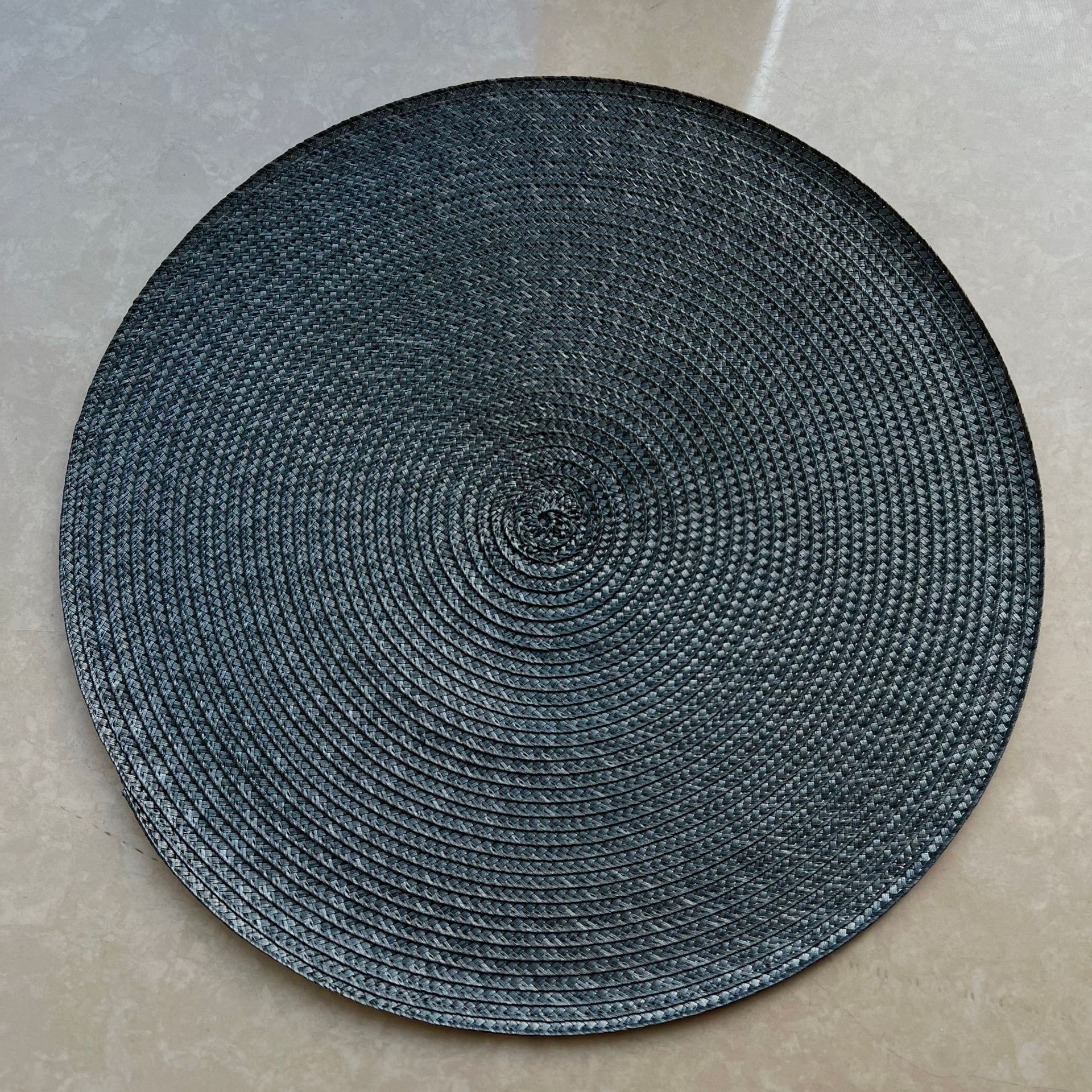 Cojín de comedor PP redondo tejido ligero lujo hot sale hotel verde almohadilla de comedor occidental almohadilla japonesa de color sólido 38cm almohadilla