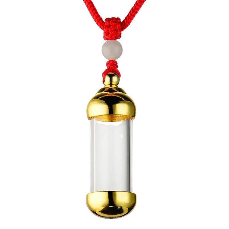 Transparent Gawu Bottle Factory Custom Design, Can Be Opened to Hold Cinnabar Pendant, Nepalese Hanging Ornament Wholesale Gawu Box