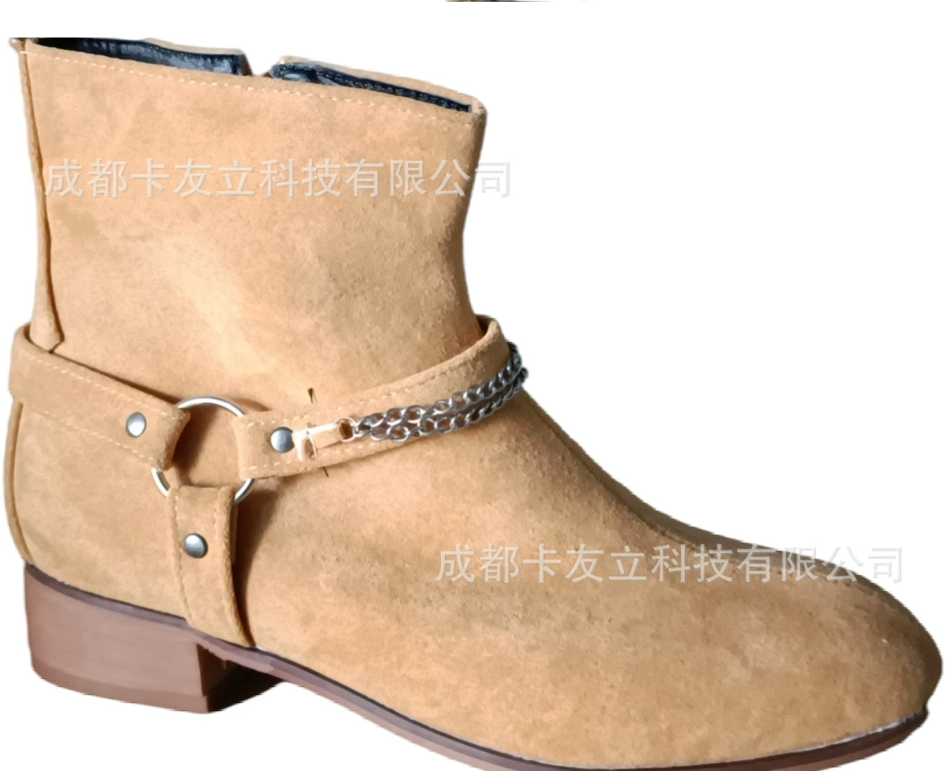 Chain zipper short boots for men boots JGB2019N0004018