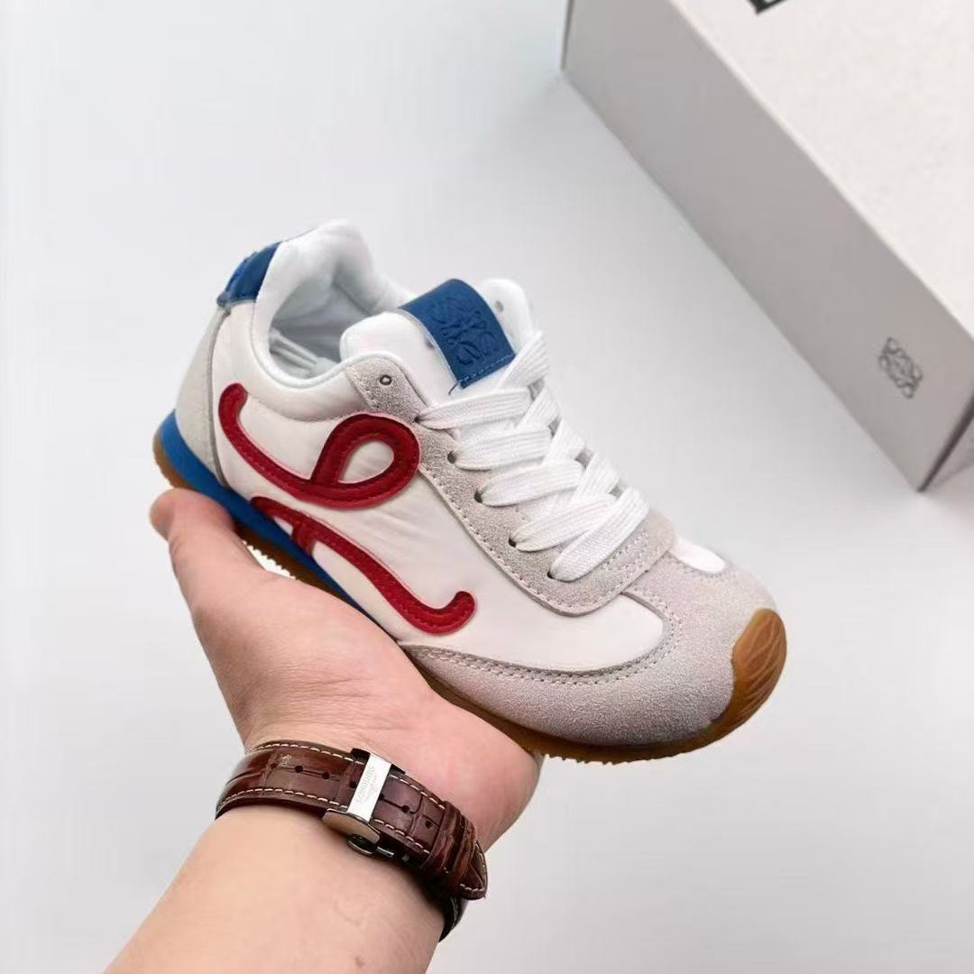 New Forrest Gump Shoes Yang Mi Same Style Parent-Child Shoes 2025 Spring Moral Training Casual Genuine Leather Flat Sports Shoes for Older Children