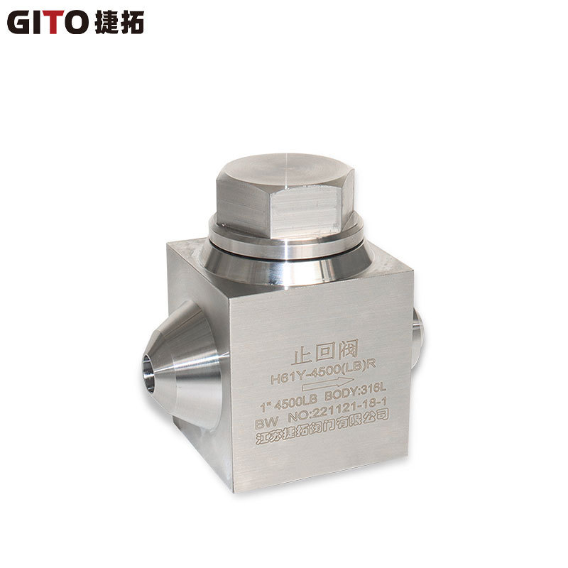 高压焊接止回阀 对焊单向阀 4500LB 不锈钢316L止回阀
