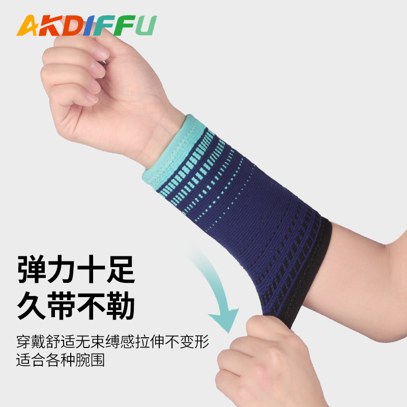 Protector de muñeca deportivo, protector de muñeca de punto, protector de muñeca de sudor, protector de peso, protector de mano de baloncesto, protector de muñeca ventilada
