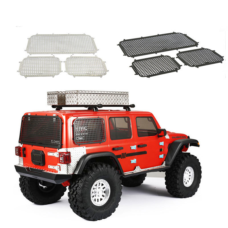AXIAL SCX10 III JEEP金属立体车窗网 窗网 车窗金属改装件 护窗