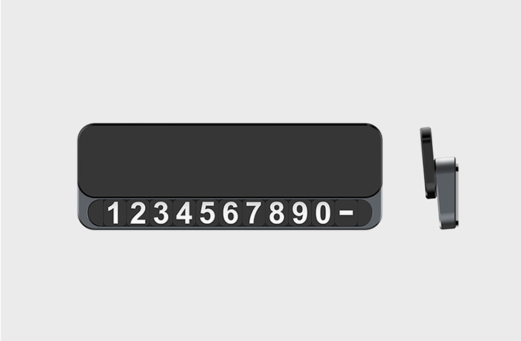 High-end gifts car temporary parking number plate mobile phone plate car ornaments parking plate metal customization