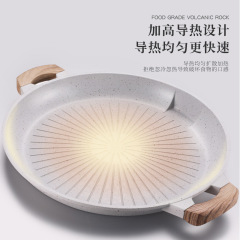 Wholesale multifunctional commercial household medical stone cassette stove Korean outdoor barbecue plate frying pan barbecue plate baking pan
