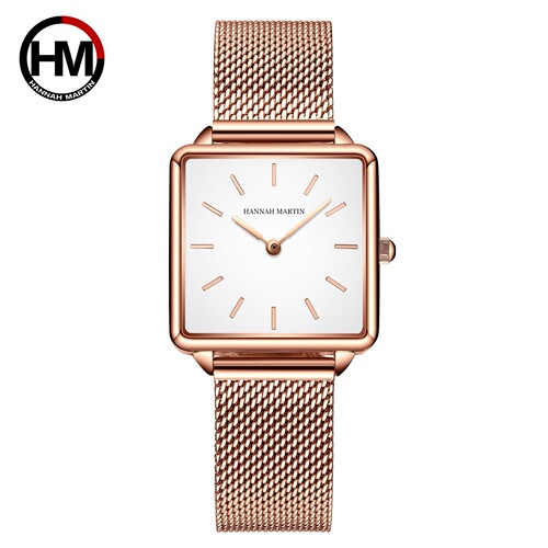 Square simple ins super hot college style watch chic Korean style retro simple temperament light luxury small square watch for women