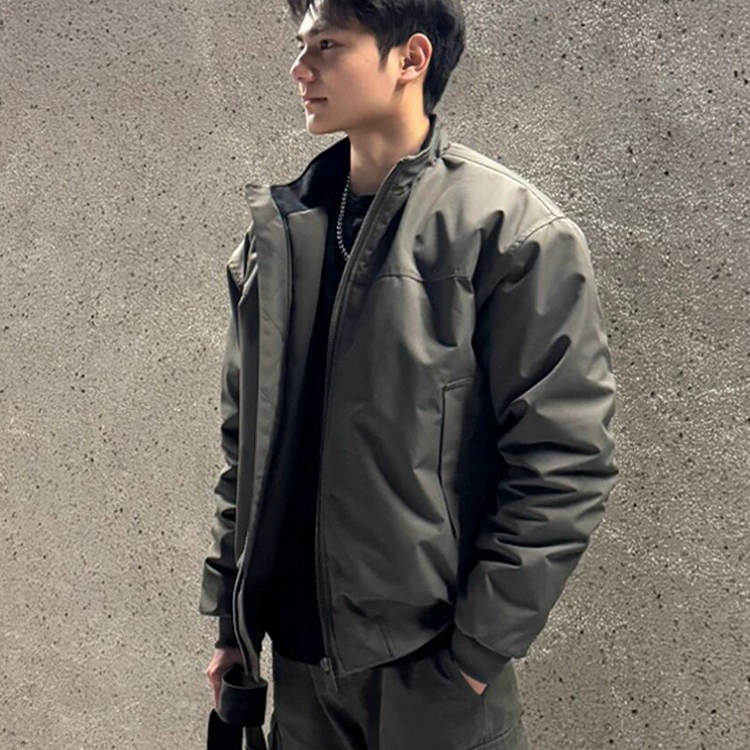 Мужская зимняя куртка-пилот с воротником-стойкой, трехслойная хлопковая короткая бейсболка американского силуэта с подкладкой