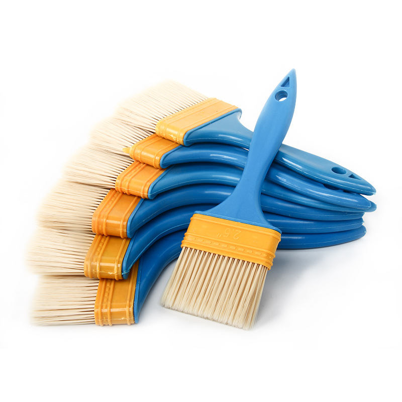 Mango de plástico azul afilado cepillo de alambre cepillo de pintura cepillo de barbacoa cepillo de aceite al por mayor herramientas de hardware cepillo pequeño