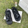 Design sandals to go out with velcro, footwear, trend of season, 2022 collection, soft sole