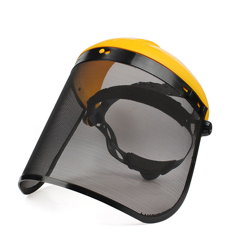 代尔塔 101306 网格防护面屏 防冲击防飞屑粉尘 头戴式防护面屏