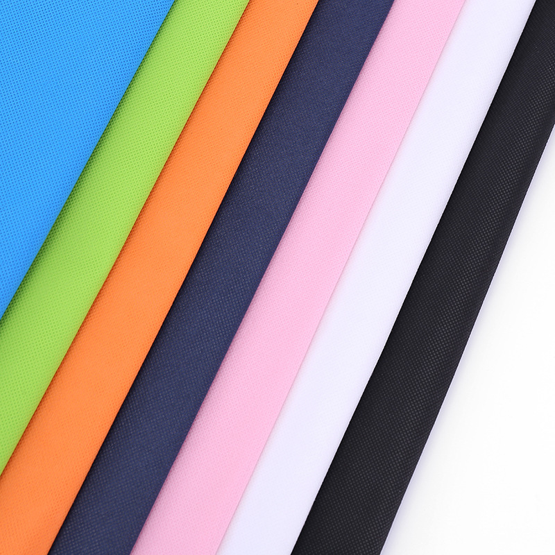 Multicolor spunbond PP no tejido colorido no tejido espesar bolsa de compras bolsa de mano embalaje decoración tela artesanal