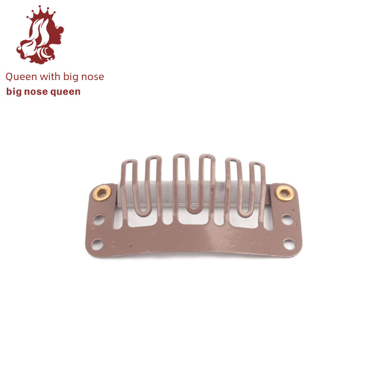3.2cm six-tooth wig hair extension BB clip metal paint DIY head accessories hair clip beret clip_voghion.com