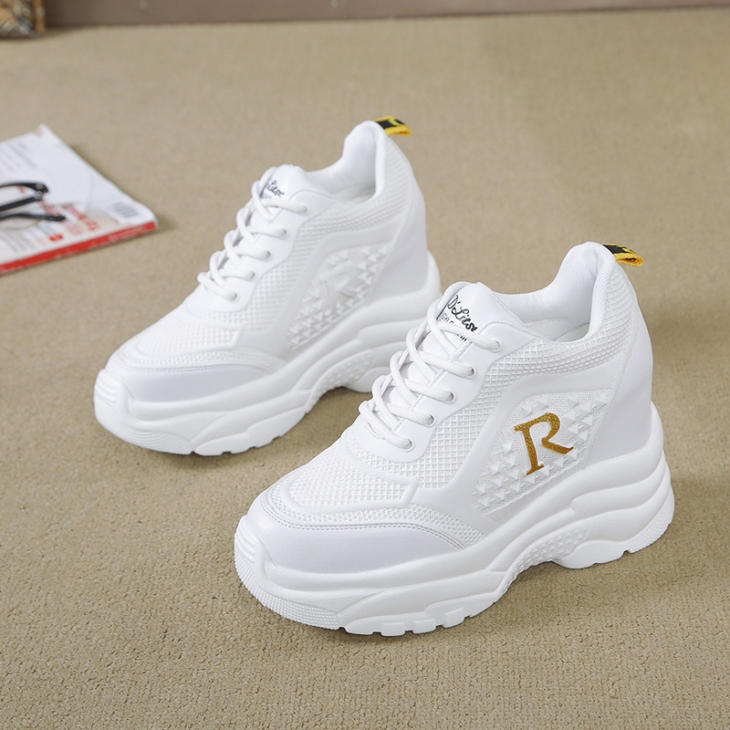 2024 spring and summer new foreign trade mesh breathable lightweight college style ins sports women's shoes cross-border trade