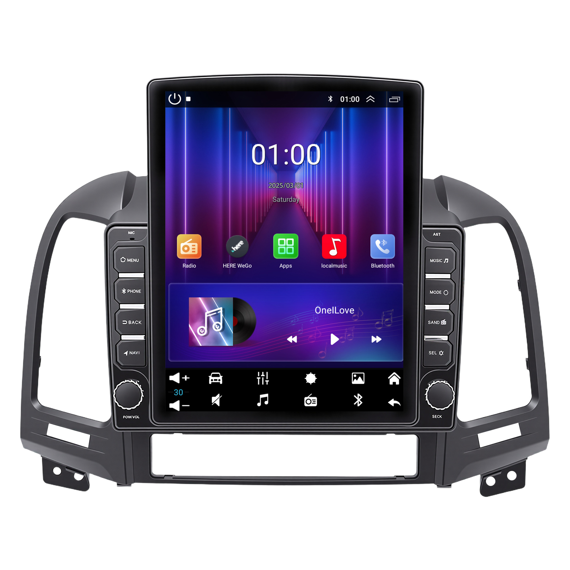Aplicable a Hyundai 06-12 Shengda Android coche Bluetooth MP5 reproductor de coche GPS de navegación todo en uno