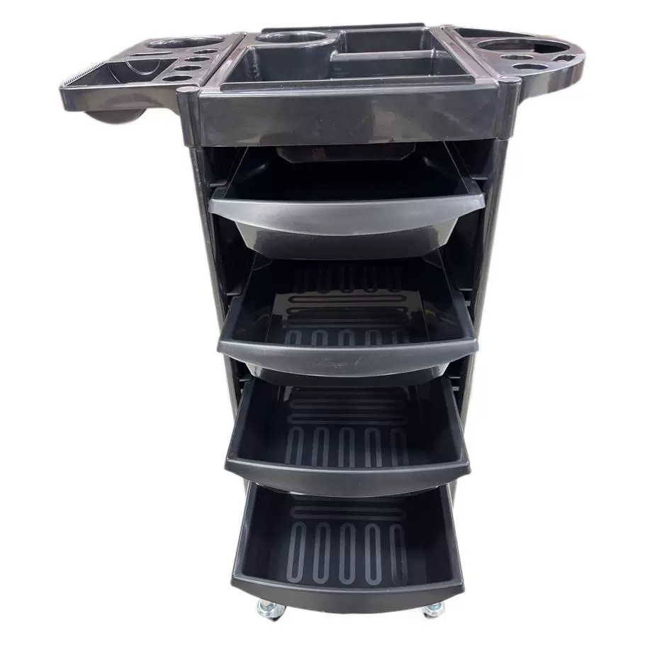 Carro de mano, estantería de teñido, salón de peluquería, gabinete de herramientas de belleza, carro de herramientas de peluquería multifuncional