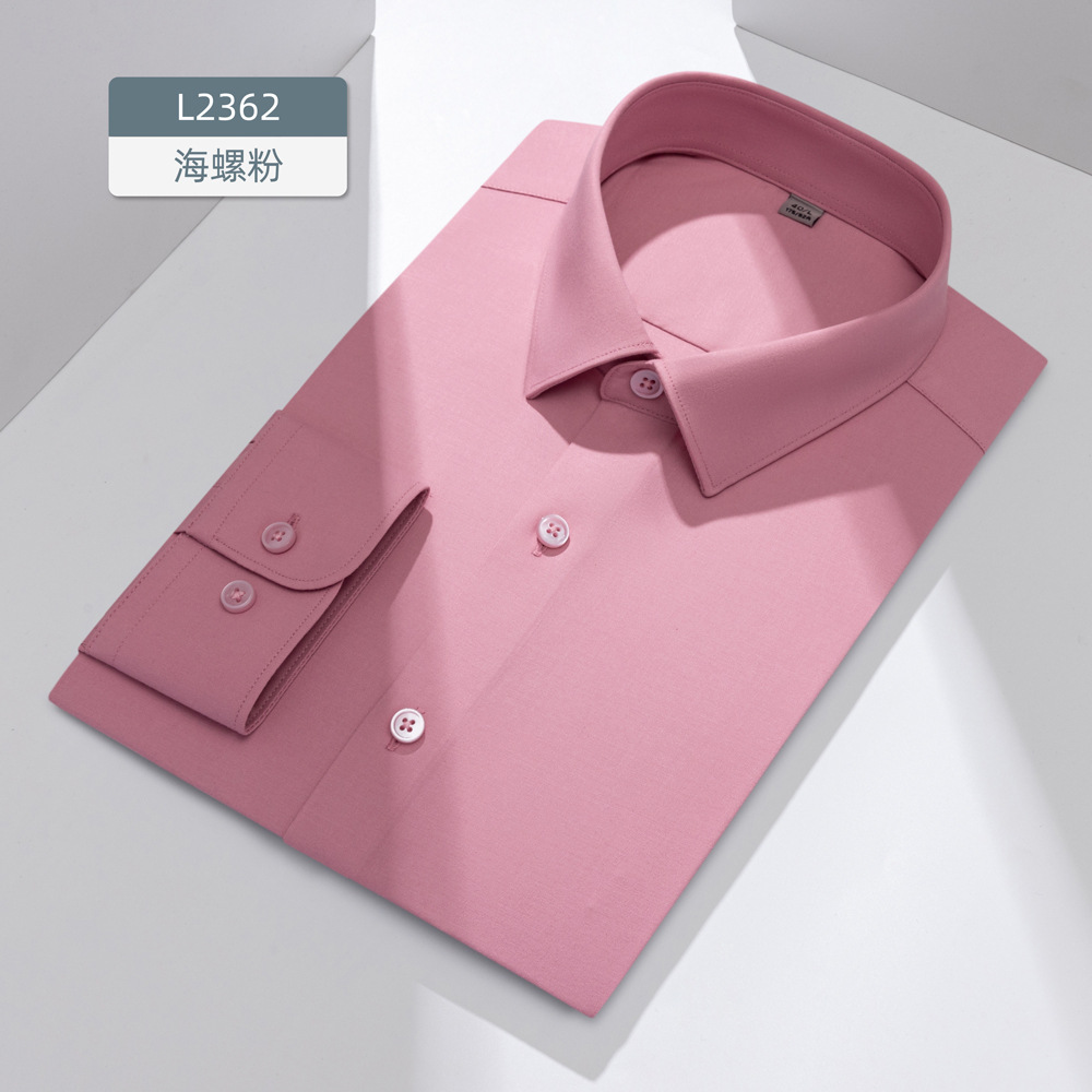 Camisas antibacterianas personalizadas de temperatura inteligente 3A para hombres de mangas largas sin quemar, herramientas de ropa de hombre de negocios de alta fijación 0