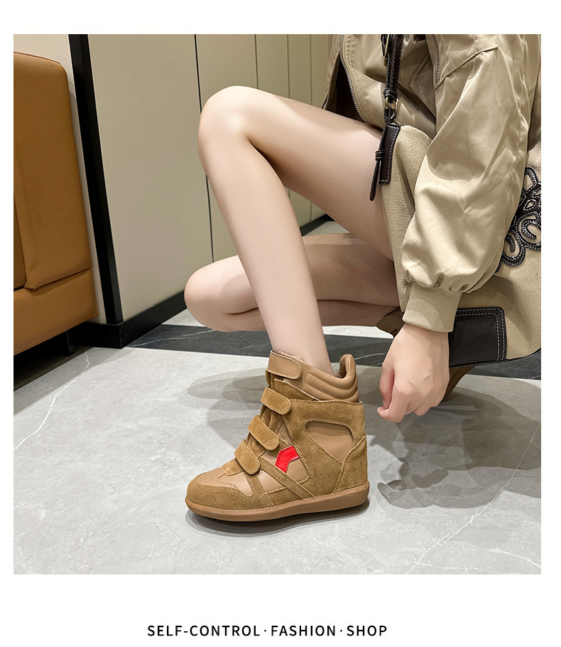Scarpe casual alte da donna con velcro per aumento altezza_voghion.com