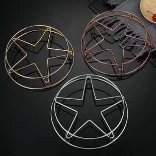 Stainless steel kitchen tools pot rack creative five-pointed star steaming rack multi-purpose steamed fish steamed eggs double-sided pot mat