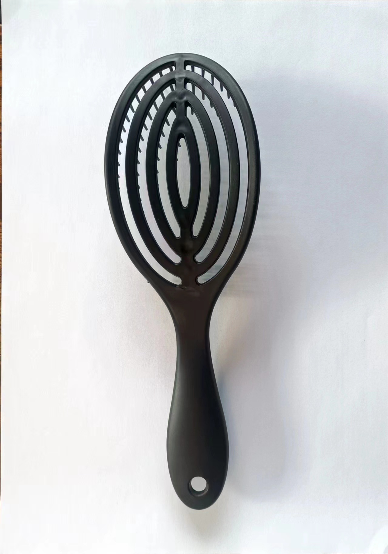 Cross-Border cabeza redonda curling peine hueco oval peine gradiente plástico color caramelo masaje peine fábrica peine del pelo