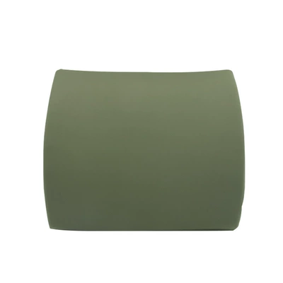 Simple and Elevated Solid Color Memory Foam Lumbar Support Cushion for Office, Car, and Home Use (Waist support) - green-no-1-short-style-slow-rebound-see-details-page-for-size