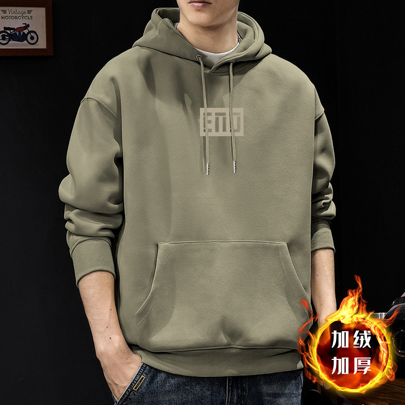 Chaqueta encapuchada de hombre marca de moda de terciopelo de primavera y otoño de hombre nueva chaqueta blanca de moda de hombre chaqueta de moda