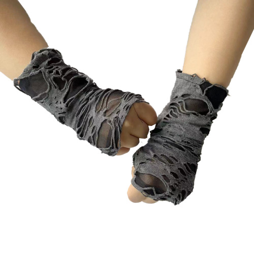 Halloween gloves beggar black hole gloves punk dark gloves cosplay clothes accessories gloves