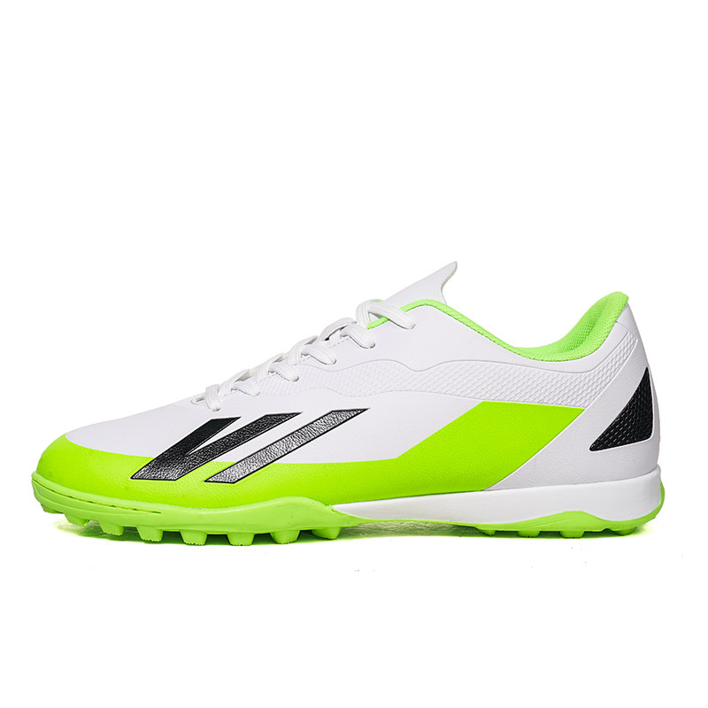 2025 zapatos de fútbol nuevo color juvenil anti-deslizante hombre y mujer AG clavos largos de césped estudiantes fabricantes transfronterizos