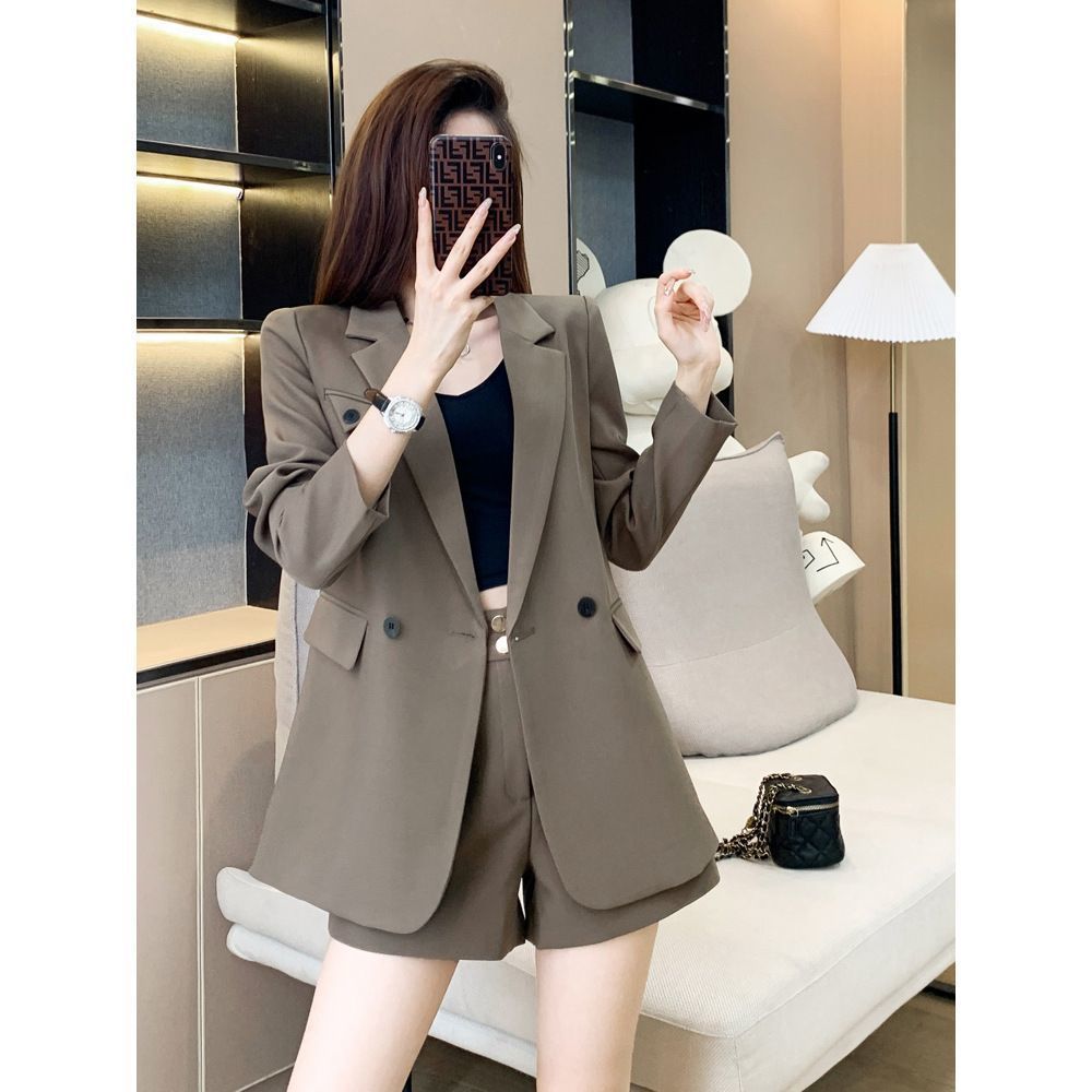 西装套装女秋冬时尚高级感职业装工作服气质女神范小个子西服外套