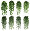 Amazon cross -border dedicated to simulation rattan soft outfit green plant wall hanging courtyard artificial vine party decoration group