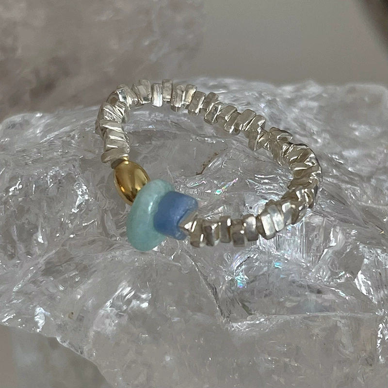 Accessory, nail decoration, small design ring, elastic strap, high-quality style, simple and elegant design