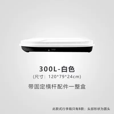 Car roof luggage box, Roof box - huiqi-white-300l-standard-model-single-box-limited-time-launch