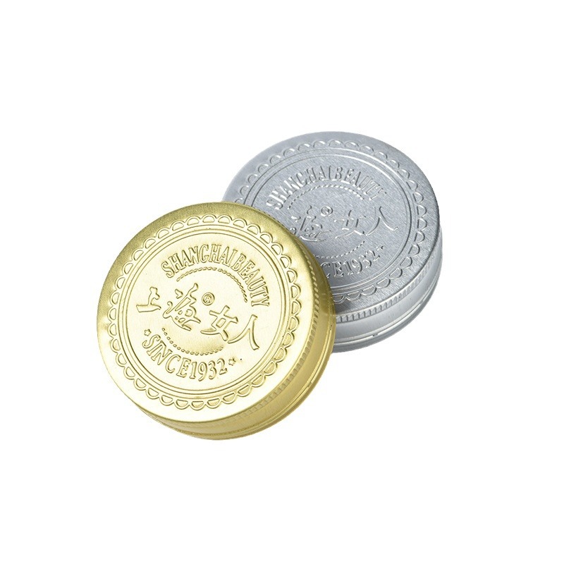Fábrica al por mayor cubierta roscada antirrobo 4818 botella de vidrio cubierta de aluminio roscada cubierta oral líquido antirrobo tapa de la botella de plástico