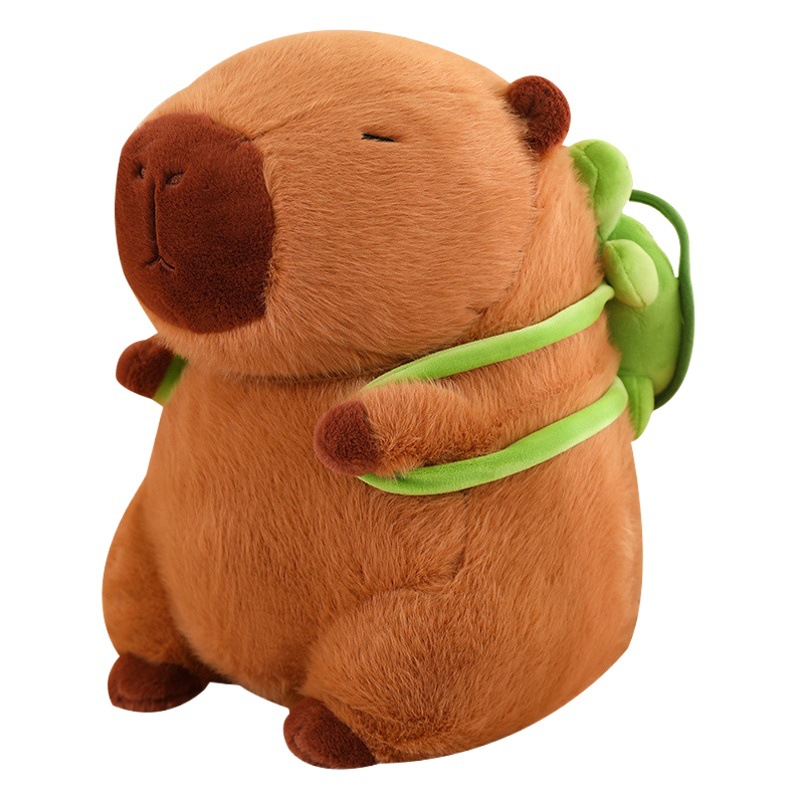 Caliente caqui Barra muñeca de peluche almohada capybara Internet celebridad Linda muñeca regalo para otros