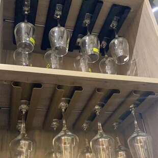 Aluminum Alloy Wine glass storage rack wine cup holder wine cup holder goblet cup holder household wall hanging upside down cup holder