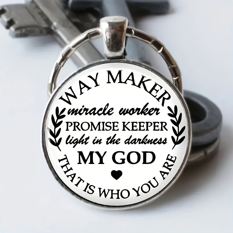 Cross-border fashion new pioneer miracle creator promised guardian men's alloy keychain jewelry wholesale