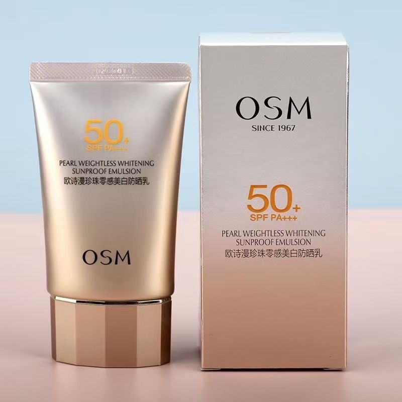 Oshiman Pearl Zero Sensing Sunscreen Lotion Spf50 Facial Uv Protection Refreshing Isolating Fresh Skin Care Products